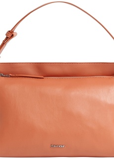 Коричневая женская сумка на плечо Calvin Klein
