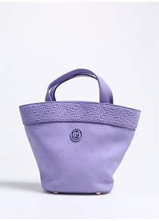 Кожаная фиолетовая женская сумка через плечо Pierre Cardin