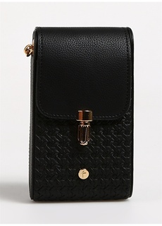 Черная женская сумка для телефона F By Fabrika
