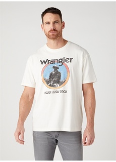Белоснежная мужская футболка с круглым вырезом Wrangler