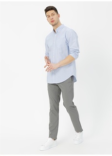 Узкие прямые серые мужские брюки-чиносы Smart 360 Flex Ultimate Dockers