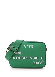 Зеленая женская сумка через плечо V73