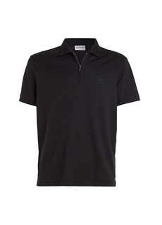 Черная мужская футболка-поло Calvin Klein