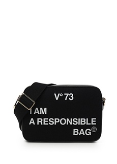 Черная женская сумка через плечо V73