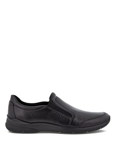 Кожаные черные мужские повседневные туфли Ecco