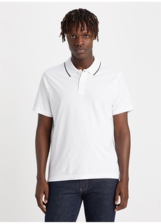 Белая мужская футболка-поло Dockers
