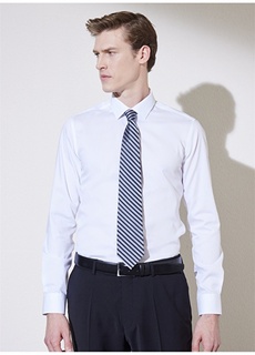 Белая мужская классическая рубашка с воротником Brooks Brothers