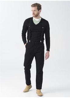 Черные узкие мужские брюки чинос с заниженной талией Fabrika Comfort