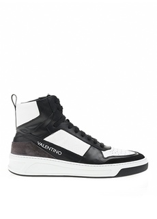 Черные мужские кожаные кроссовки Valentino