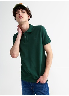 Однотонная зеленая мужская футболка-поло Aeropostale
