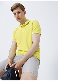 Однотонная желтая мужская футболка-поло Aeropostale
