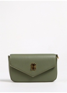 Зеленая женская кожаная сумка через плечо Pierre Cardin