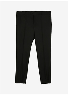 Черные мужские брюки стандартной посадки с нормальной талией и нормальными штанинами Süvari