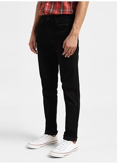 Черные мужские джинсовые брюки узкого кроя с высокой талией Levis