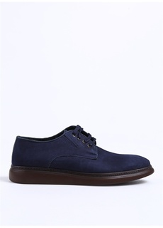Кожаные темно-синие мужские классические туфли F By Fabrika