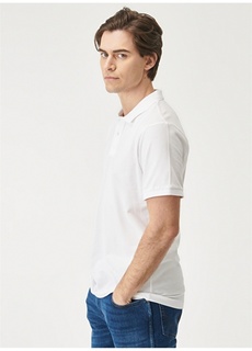 Белая мужская футболка с воротником поло Футболка-поло Wrangler