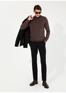 Черные мужские брюки стандартного кроя с нормальной талией и нормальными штанинами Pierre Cardin