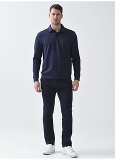 Узкие мужские брюки чинос темно-синего цвета с эластичной резинкой на талии Fabrika ФАБРИКА