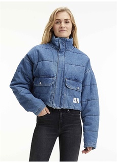 Синее женское пальто Calvin Klein Jeans