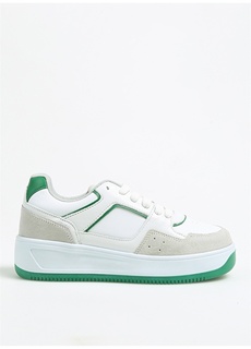 Бело-зеленые женские кроссовки Fabrika ФАБРИКА