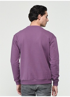 Фиолетовый мужской свитшот с круглым вырезом Ucla