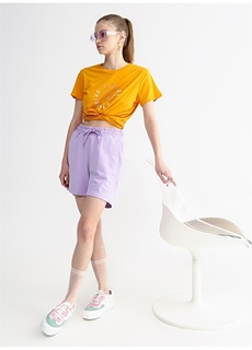 Стандартные сиреневые женские шорты с эластичной резинкой на талии Aeropostale