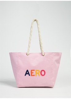 Розовая женская пляжная сумка Aeropostale