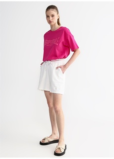 Стандартные белые женские шорты с эластичной резинкой на талии Aeropostale