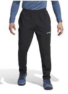 Черные мужские спортивные штаны стандартного кроя Adidas