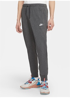 Черные, серые и серебряные мужские спортивные штаны с круглым вырезом Nike