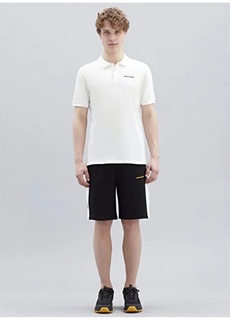 Белая мужская футболка с воротником-поло Skechers
