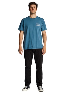 Синяя мужская футболка с круглым вырезом Billabong