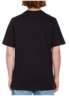 Черная мужская футболка с круглым вырезом Volcom