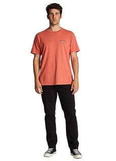 Оранжевая мужская футболка с круглым вырезом Billabong