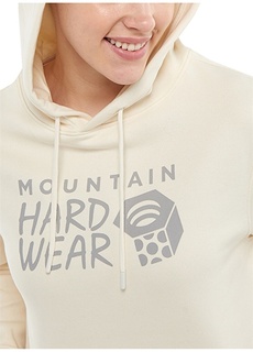 Белая женская толстовка с воротником с капюшоном Mountain Hardwear