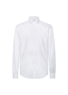 Белая мужская рубашка с воротником на пуговицах Slim Fit Calvin Klein