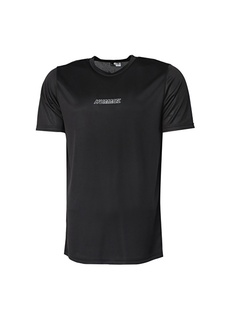 Простая черная мужская футболка с V-образным вырезом Hummel