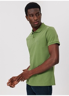 Светло-зеленая мужская футболка-поло Lee Cooper