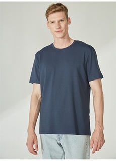 Темно-синяя мужская футболка с круглым вырезом Beymen Business