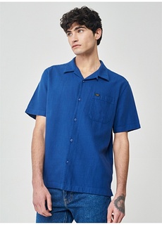 Синяя мужская рубашка обычного кроя Lee
