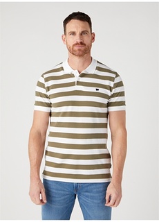 Белая мужская футболка с воротником-поло Wrangler