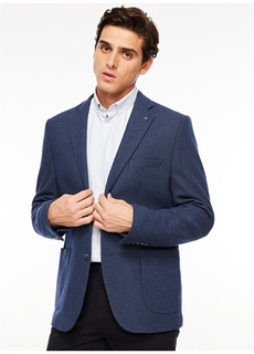 Синяя мужская прямая куртка стандартного кроя Fabrika Comfort