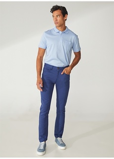 Мужские брюки узкого кроя цвета индиго с нормальной талией и нормальными штанинами Pierre Cardin