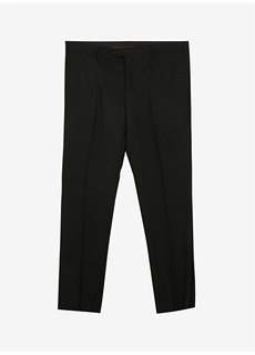Черные мужские брюки стандартной посадки с нормальной талией и нормальными штанинами Süvari