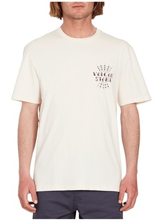 Серая мужская футболка с круглым вырезом Volcom