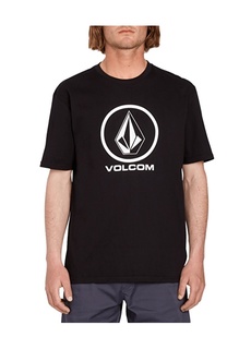 Черная мужская футболка с круглым вырезом Volcom