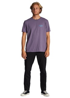 Фиолетовая мужская футболка с круглым вырезом Billabong