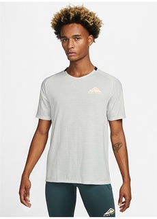 Серая мужская футболка с круглым вырезом с рисунком Nike