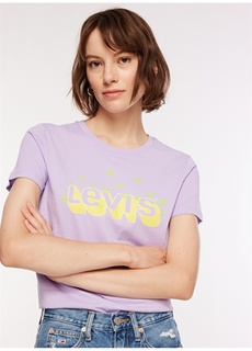 Фиолетовая женская футболка Levis