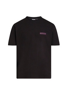 Черная мужская футболка с круглым вырезом Calvin Klein